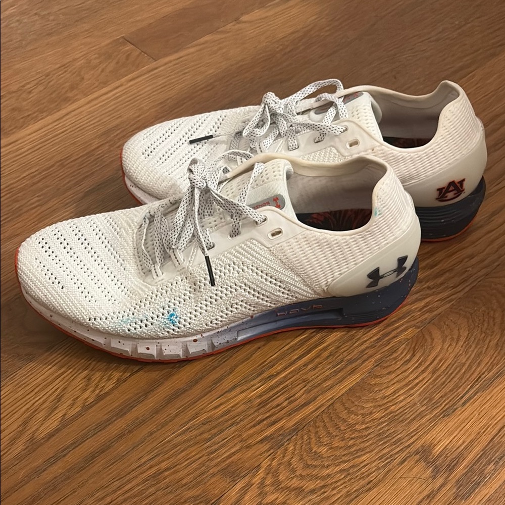 Auburn Under Armour HOVR White Running Shoes